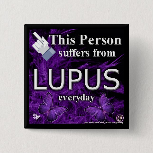 Denna person lider från daglig LUPUS knäppas!! Knapp (Framsida)