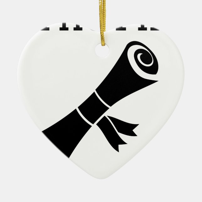 Denna PhD är ingen BS Julgransprydnad Keramik (Framsidan)