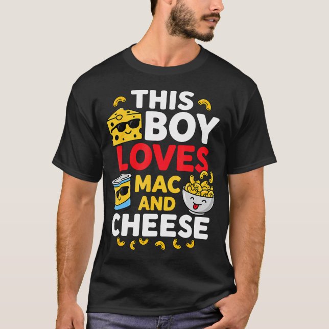 Denna Pojken Älskar Mac Och T Shirt (Framsida)