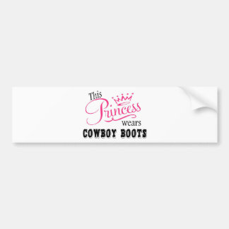 Denna Princess ha på sig Cowboykängor Bildekal