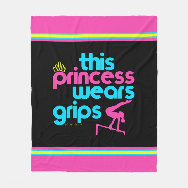 Denna Princess Ha på sig Gripa Gymnastik - Golly Fleecefilt (Framsidan)