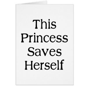 Denna Princess Sparande Hälsningskort