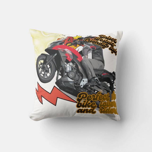 Denna racercykel kudde (Framsida)