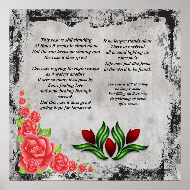 Denna Rosa Poetiska Affisch (Framsidan)