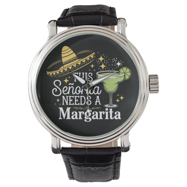 Denna senorita behöver en Margarita Cinco De Mayo Armbandsur (Framsida)