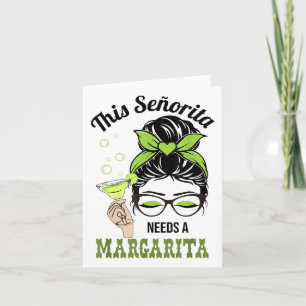 Denna senorita behöver en Margarita Messy Bun Cinc Kort