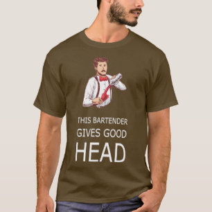 DENNA Servitör HINDER GE BRA HEAD Waitress T Shirt