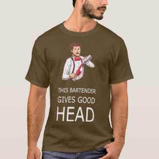 DENNA Servitör HINDER GE BRA HEAD Waitress  T Shirt