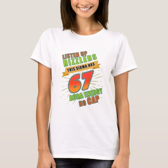 Denna Sigma Har 67 – Kryptisk Numerisk T-Shirt (Framsida)