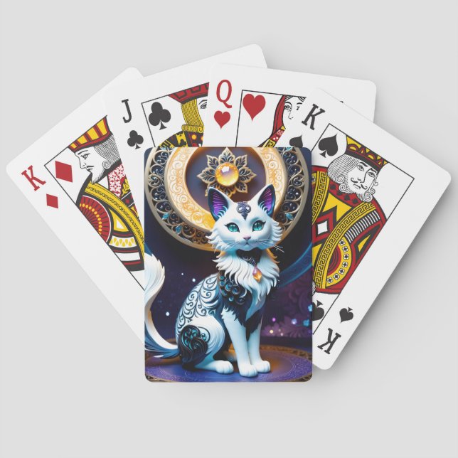 Denna skamliga fantasi-katt är verkligen ett konst casinokort (Baksidan)