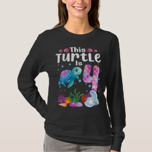 Denna sköldpadda är 4 år gammal, cute under Sea T Shirt