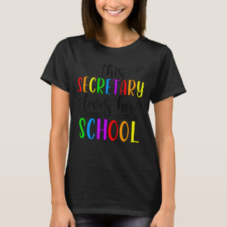 Denna skolsekreterare Kärlek hennes skolsekreterar T Shirt