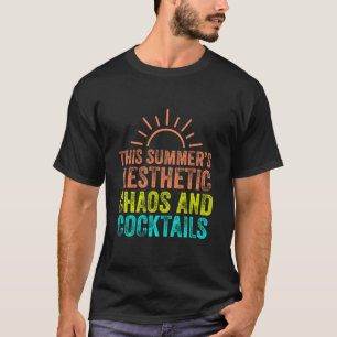 Denna Sommars Estetiska Retro Semester Tropisk Str T Shirt