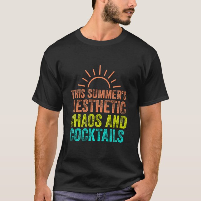 Denna Sommars Estetiska Retro Semester Tropisk Str T Shirt (Framsida)