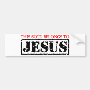 Denna Soul hör hemma till Jesus Bildekal