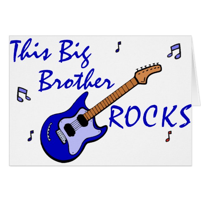 Denna storebror vaggar hälsningskort (Framsidan Horizontal)