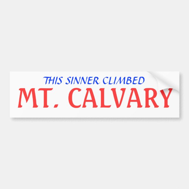 DENNA SYNDARE KLÄTRADE, MT. CALVARY BILDEKAL (Framsidan)