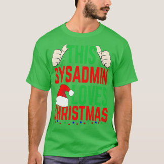 Denna Sysadmin Kärlek julgåva God jul Holi T Shirt