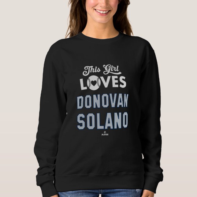 Denna tjej älskar Donovan Solano Seattle Baseball  T Shirt (Framsida)