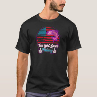 Denna tjej älskar fiske Kvinnlig fiskarflicka Fisk T Shirt