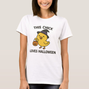 Denna tjej älskar Halloween Roligt T Shirt