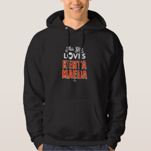 Denna tjej älskar Kenta Maeda Detroit Baseball MLB Hoodie