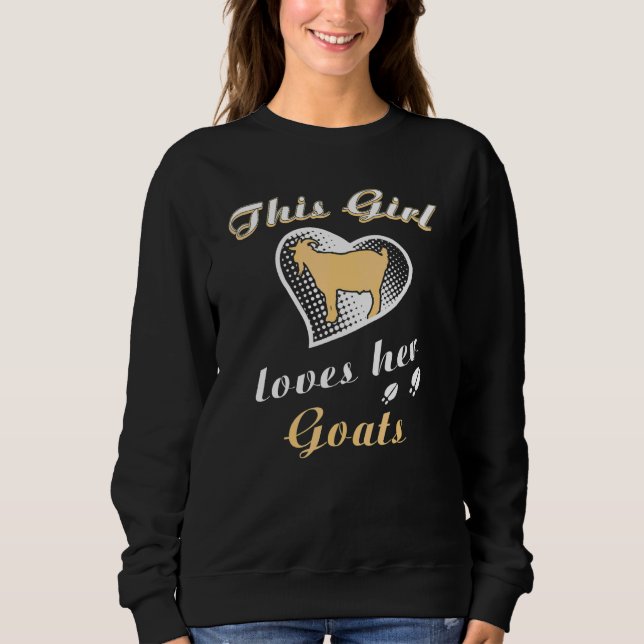 Denna tjej älskar sina getter t shirt (Framsida)