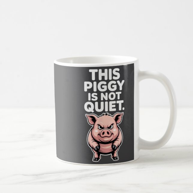 Denna tjej är inte tyst Litisk rolig citat meme  Kaffemugg (Höger)