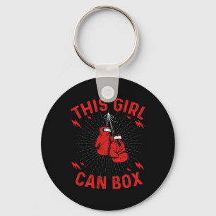 Denna tjej kan boxas, boxare boxning vintage desig nyckelring
