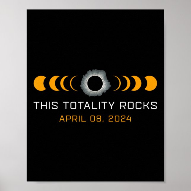 Denna totala Sten är funny, total Solar Eclipse As Poster (Framsidan)