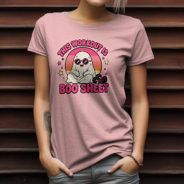 Denna träningen är Boo Sheet Ghost Fitness Design T Shirt