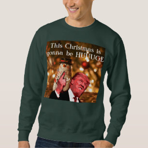 Denna trumfparodi jul går att vara Huuuuge Lång Ärmad Tröja