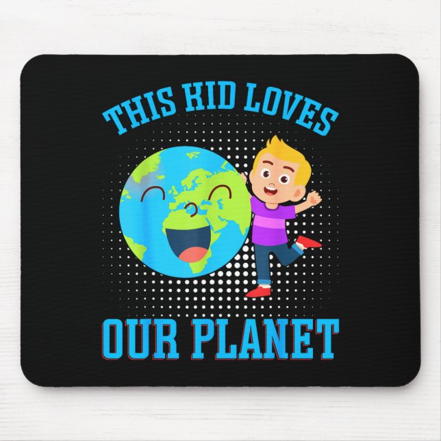 Denna unge älskar vår planet _1  musmatta (Framsidan)