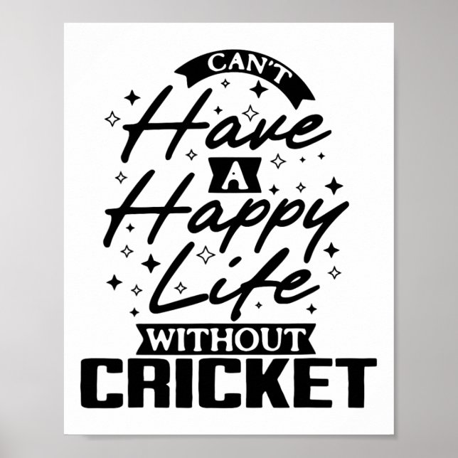 Denna unika design är ett idealiskt val för cricke poster (Framsidan)