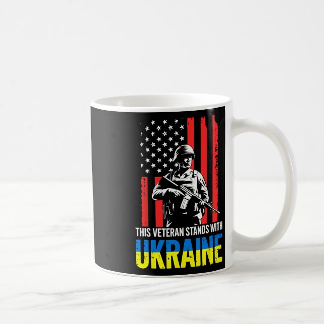 Denna veteran står med Ukraina 11 Kaffemugg (Höger)