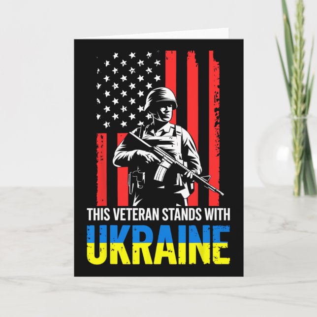 Denna veteran står med Ukraina 11  Kort (Framsida)