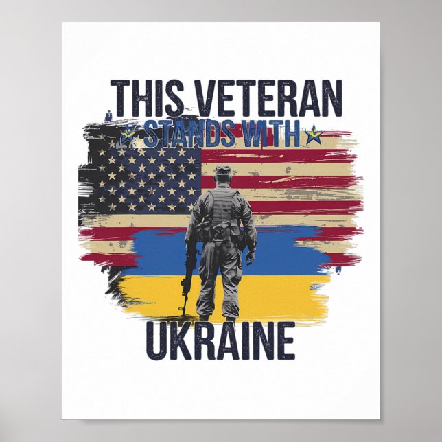 Denna veteran står med Ukraina 15  Poster (Framsidan)