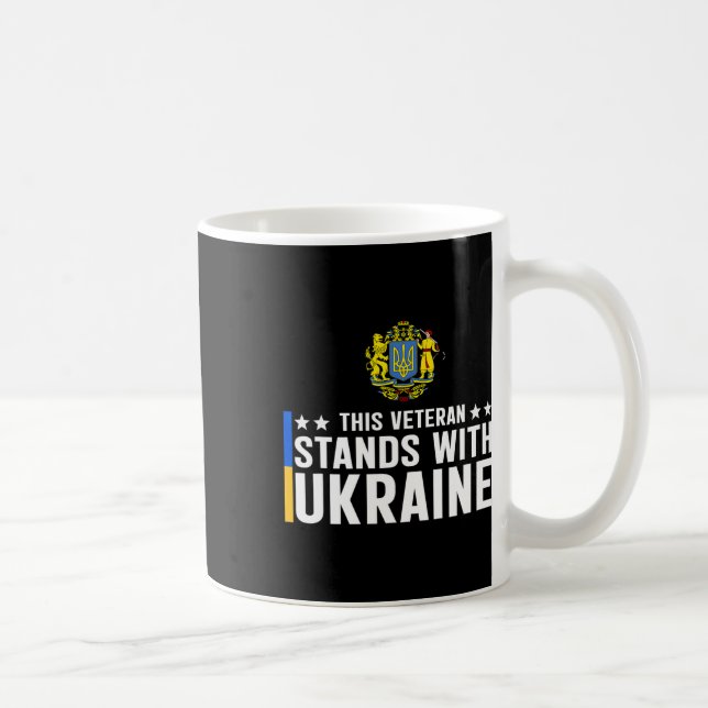 Denna veteran står med Ukraina 5  Kaffemugg (Höger)