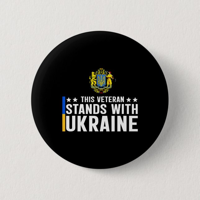 Denna veteran står med Ukraina 5  Knapp (Framsida)