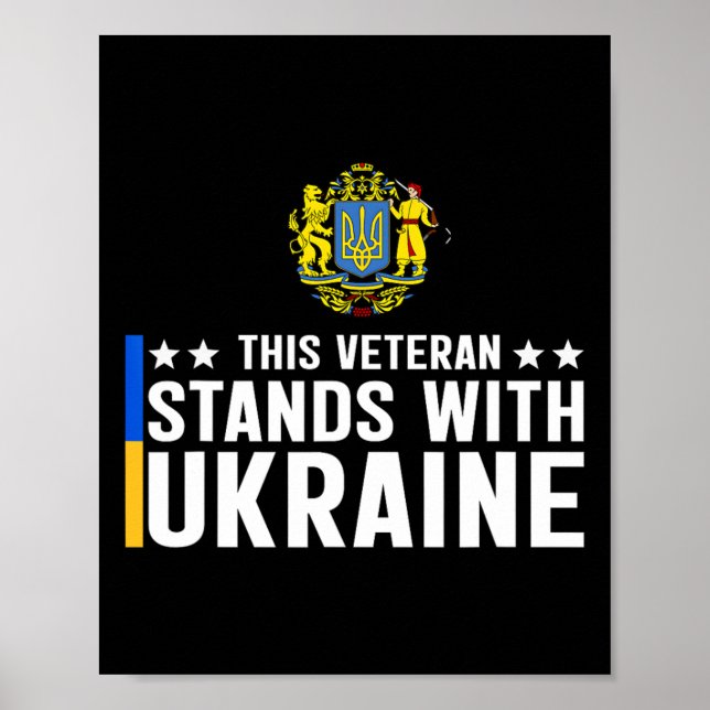 Denna veteran står med Ukraina 5  Poster (Framsidan)