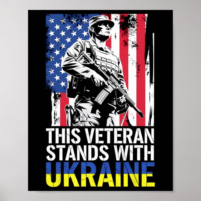 Denna veteran står med Ukraina 7  Poster (Framsidan)