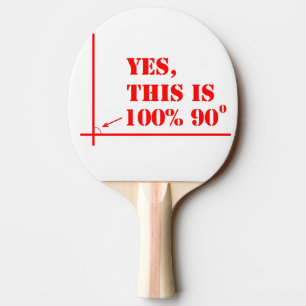 Denna vinkel är 100 % 90 grader pingisracket