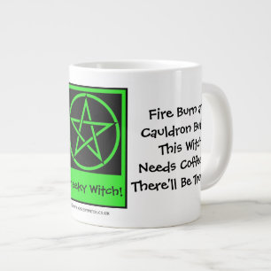 Denna Witch behöver kaffe JUMBO pagan wiccan mugg
