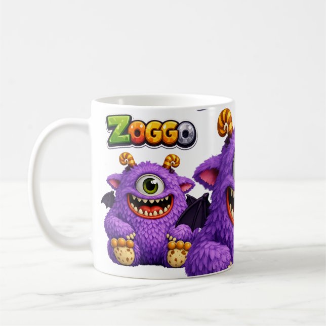 Denna "Zoggo" del av Mischief Monsters-serien Kaffemugg (Vänster)