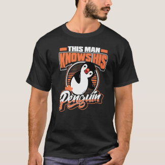 Denne man känner till hans Penguin Sea Bird Kung E T Shirt