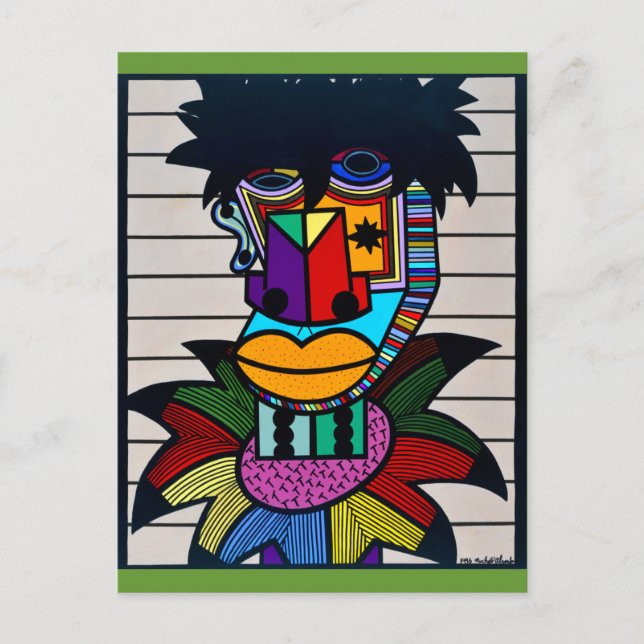 "Dennis Brown" av Ruchell Alexander Vykort (Framsida)