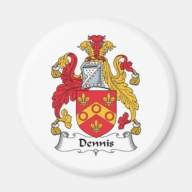 Dennis Family Crest Magnet (Framsidan)