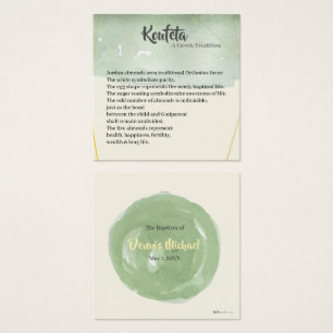 Dennis Koufeta Card Fyrkantigt Visitkort