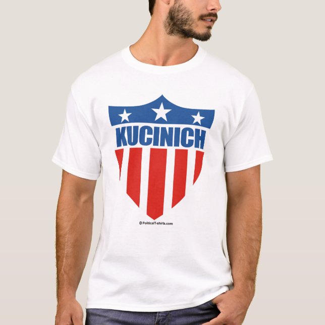 DENNIS KUCINICH FÖR PRESIDENT T-SHIRT (Framsida)