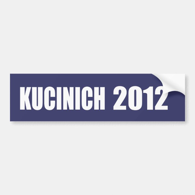 DENNIS KUCINICH Valmaterial Bildekal (Framsidan)